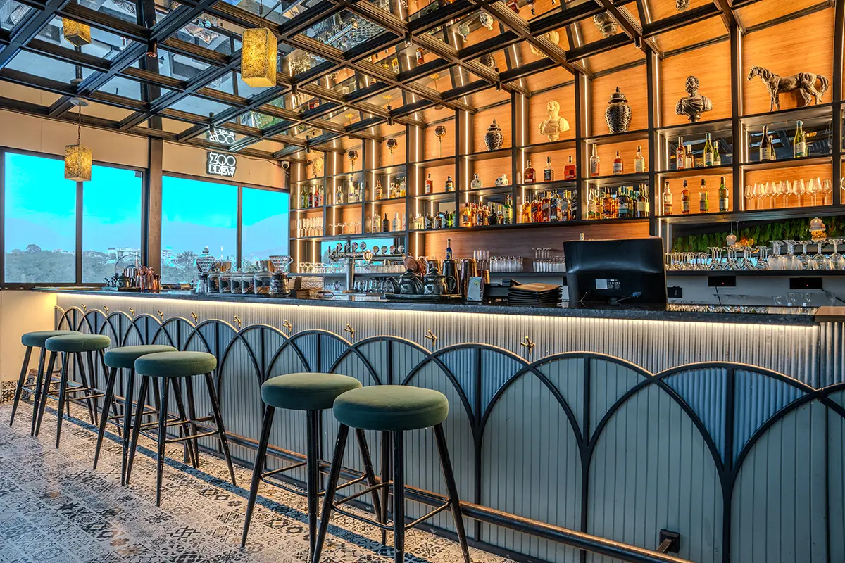Bar area at Gaia Gourmet